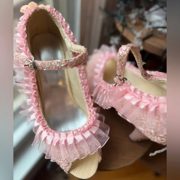 Custom OOAK Hand-Adorned Women’s Statement Heels Platform Pumps Size 42 (US 10) - Picture 14 of 15